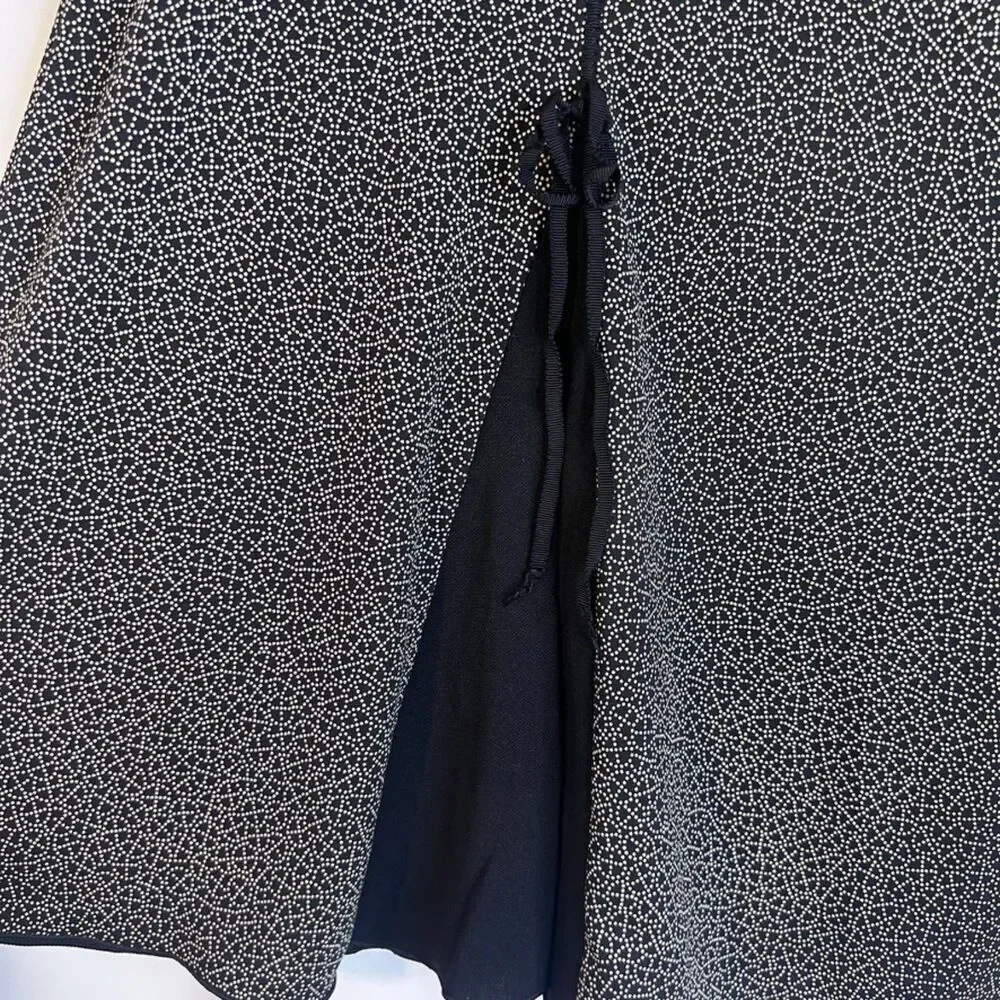 Max Studio Vintage Aline Skirt‎ with Pleat & Ribbon Bow Detail Size Medium